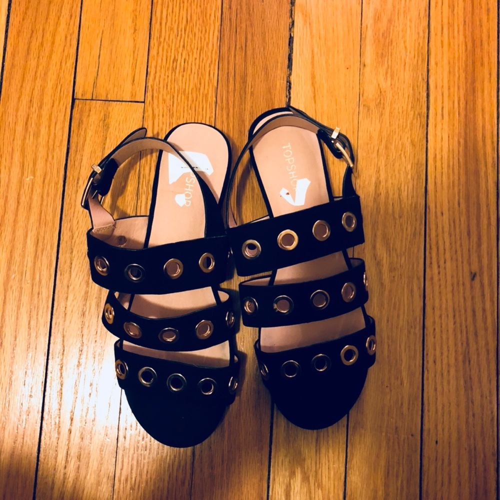 NWT black top shop sandals 😍